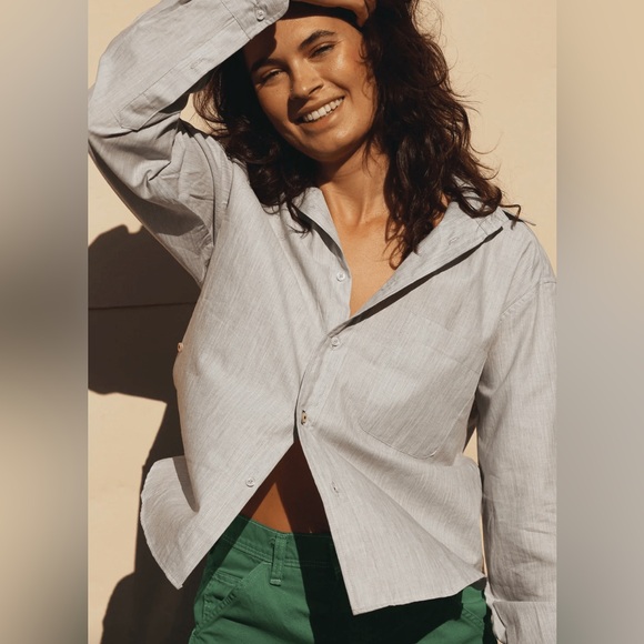 WearCisco SIZE LARGE THE CROP SHIRT IN HEATHERS - Picture 2 of 13